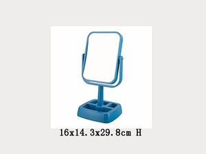 Base de rangement carrée, miroir de maquillage rectangulaire de couleur blanche - Product Image 6