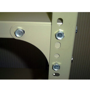 Étagère à boulons de poteau à fente <span class=keywords><strong>d</strong></span>'<span class=keywords><strong>angle</strong></span> en acier pour le stockage, l'entrepôt et la bibliothèque - Product Image 3