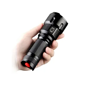 Handheld Led Torch T6 Zoom lanterna Rechargeable Waterproof Tactical High Power Flashlight