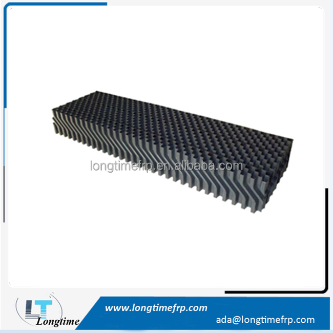 Entrée d'air persiennes PVC Dérive Éliminateur D'eau, nid d'abeille PVC eau drift eliminator