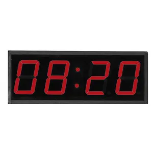 CHEETIE CP18 4 Digits 7 Segment LED Large Wall Clock 2 Digits LED Countdown Timer Graphics Custom Made Wall Clock