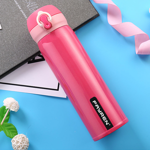 500 ml Venta caliente BPA Acero inoxidable <span class=keywords><strong>termales</strong></span> botellas de agua con nueva forma botón tapa mantiene caliente o Frío 24 hora - Product Image 5