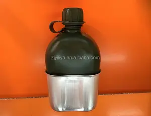 Hot Sale Metall flasche Mess Zinn Set Kantine von geprüften Fabrik