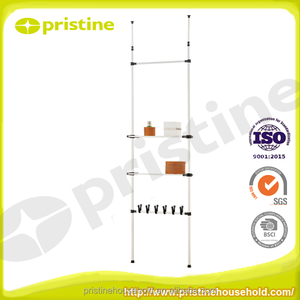 High Quality <b>Metal</b> Telescopic Space-Saving Shelf Easy Assembly Design Taiwan Manufacturer Best Sale Wholesale Household Storage - Product Image 5