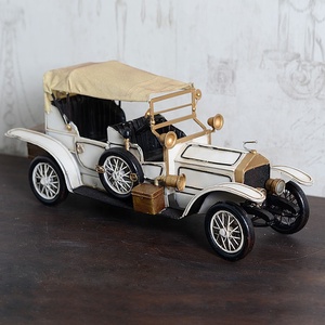 1911 американский стиль лофт, винтажная железная модель в масштабе 1:12, игрушечный автомобиль, винтажное украшение, античные старые металлические поделки для дома и офиса, Декор - Product Image 2