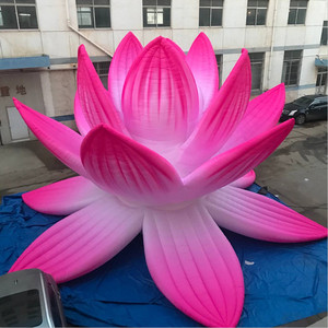 10M การหายใจ Inflatable Lotus ดอกไม้ไฟ LED สำหรับ Shopping Mall ตกแต่ง - Product Image 3