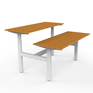 Back To Back Struttura In Metallo Semplice Regolabile Tavoli di Altezza Elettrica Intelligente <span class=keywords><strong>Commerciale</strong></span> Ufficio Scrivanie - Product Image 2