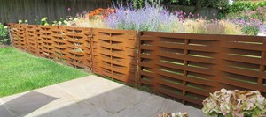 Panneau de clôture en acier corten pour jardin, 4x8 pieds, motif fougère - Product Image 4