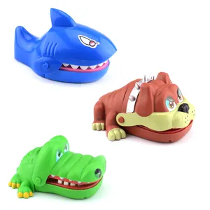 Забавный товар для вечеринки! Большой крокодил/собака/акула Рот стоматолог кусающий палец горячие игрушки пластиковая Новинка игрушка подарок для детей 2018
