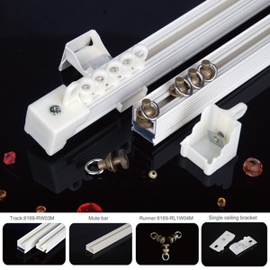 Clips de rail de <span class=keywords><strong>rideau</strong></span> Acrimo, rail de <span class=keywords><strong>rideau</strong></span> de fenêtre en <span class=keywords><strong>PVC</strong></span> flexible et pliable, support de plafond, rail de <span class=keywords><strong>rideau</strong></span> pliable - Product Image 5