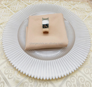 Plaques de chargeur perle en or blanc, 12 pièces, bon marché pour la décoration, mariage - Product Image 2