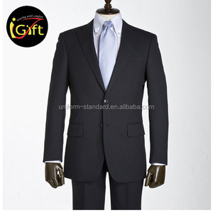 Respectueux de l'environnement élégant haut de gamme personnalisé hommes Slim Fit formel affaires grande taille costumes pour hommes à double boutonnage - Product Image 1