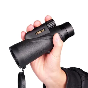 Kingopt HD teleskop monokular 8X42, tahan air dengan tripod untuk ponsel