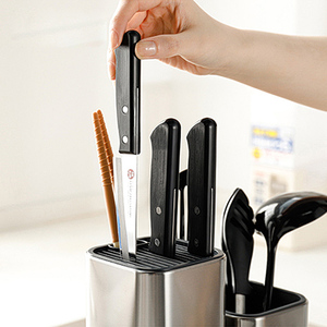 Meilleure vente d'ustensiles de cuisine en acier inoxydable, gain de place <span class=keywords><strong>rangement</strong></span> des couteaux porte-<span class=keywords><strong>couteau</strong></span> rond doux au toucher, bloc de couteaux universel - Product Image 2