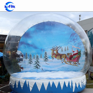 Globes de Noël gonflables géants transparents pour jardin, boule de neige gonflable de taille humaine pour spectacle en direct - Product Image 5