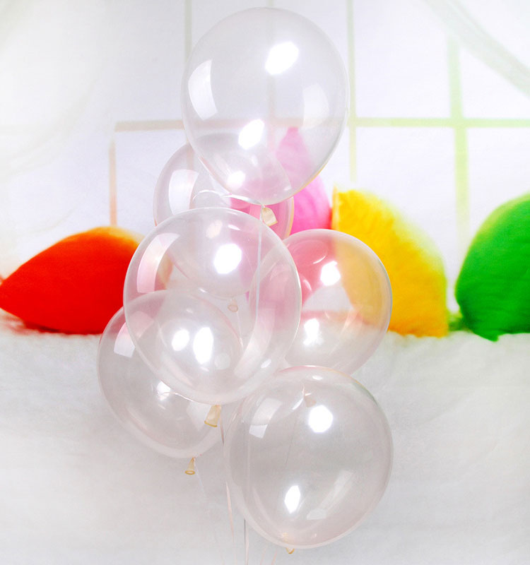 clear balloon latex