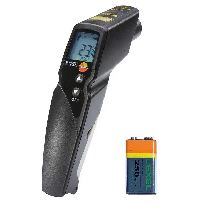 original testo 0560 8312 testo 830-T2 infrared thermometer gun with dual laser and sound alarm