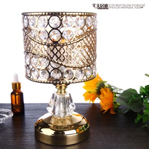 Commercio all'ingrosso di colore <span class=keywords><strong>oro</strong></span> di cristallo scalda olio bruciatore di incenso elettrico - Product Image 3