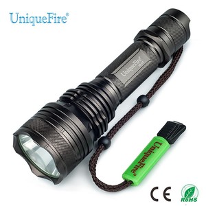 UniqueFire Senter Led Aluminium Pertahanan Diri, Senter Seri Profesional