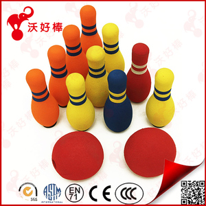 Oem usine <span class=keywords><strong>pas</strong></span> <span class=keywords><strong>cher</strong></span> prix sportives jouets design personnalisé nbr mousse 10 broches coloré enfant <span class=keywords><strong>bowling</strong></span> - Product Image 1