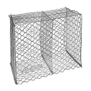 Gabion Box Stone Basket Hexagonal Woven wire mesh for stone loading for river flood control reinforcement