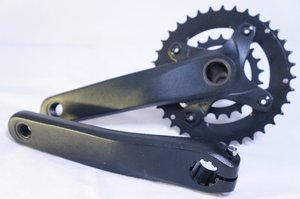 Manivelle de vélo <span class=keywords><strong>vtt</strong></span> BCD 104mm/64mm 32/22T pédalier de vélo de montagne en alliage <span class=keywords><strong>complet</strong></span> - Product Image 2
