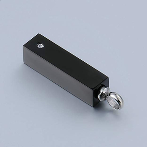 Personalizado hecho rectángulo negro nombre <span class=keywords><strong>Bar</strong></span> cremación urna collar cenizas recuerdo resistente al agua con colgante de cristal - Product Image 4