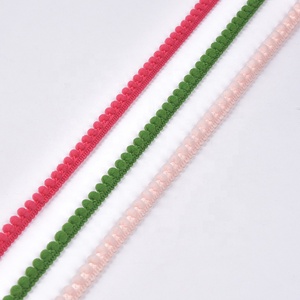 Bán buôn đầy màu sắc Mini <span class=keywords><strong>Pom</strong></span> <span class=keywords><strong>Pom</strong></span> ren bóng nhỏ Pompom TRIM cho hàng thủ công dệt may nhà - Product Image 3