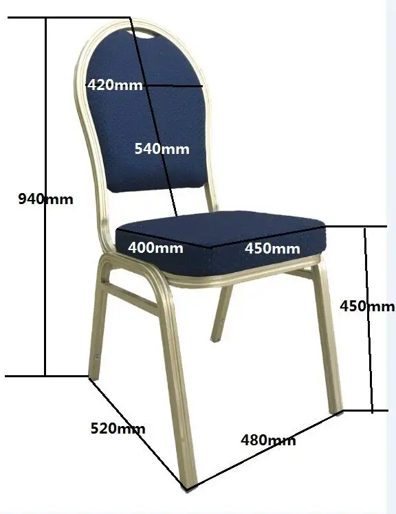 การออกแบบการต้อนรับเก้าอี้เบาะซ้อนโรงแรมเก้าอี้จัดเลี้ยงเก้าอี้โลหะ