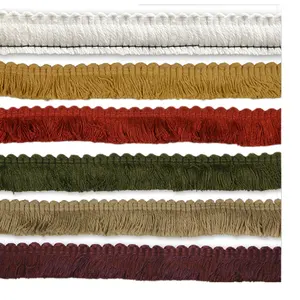 Moda corte escova brush fringe tassel fringe usado para o tapete