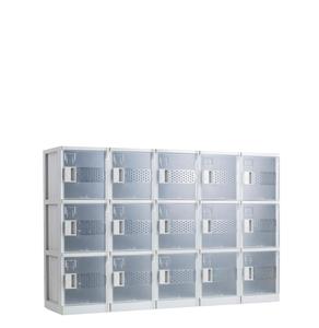 Japanese Fog Transparent door design ABS Mini Size Plastic Locker Cabinet - Product Image 2