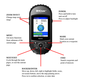Navegador Portátil BHCnav NAVA GPS 600, GPS de Mano <span class=keywords><strong>Etrex</strong></span> con Brújula - Product Image 2
