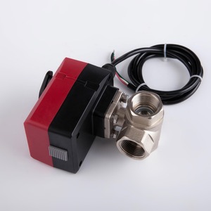 1/2 "3/4" 1 "1 1/4" automático 3 vías 230 V 24 V AC DC motorizado Agua válvula de bola de latón eléctrica - Product Image 3