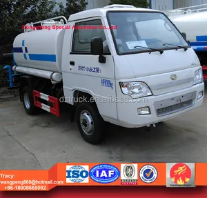 Foton mini su kamyonu, 2-3tons su nakliye tertibatı, 2000 litre su Bowser satılık kamyon