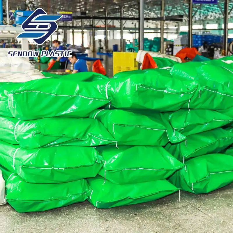 PE Trailer Xe Tải Bìa Tarpaulin Cá Nuôi Mặt Đất Tarps