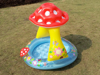 Piscine gonflable pour bébé Intex 57114 en forme de champignon avec pare-soleil
