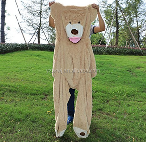 Échantillon gratuit gaint grande taille peau d'ours non rembourrée peaux d'<span class=keywords><strong>animaux</strong></span> en peluche non rembourrées peau de jouets d'ours doux - Product Image 3