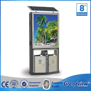 Rue stand gratuit solaire puissance publicité led lumineux affiche défilement signe conseil - Product Image 1