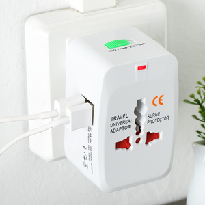 LEISHEN Phích Cắm Toàn Cầu Bộ Chuyển Đổi Du Lịch Nguồn AC Thông Dụng USB Thông Minh 5V/1A Phích Cắm Điện Với Phích Cắm UK USA AUST EU - Product Image 3