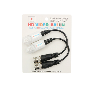 Shenzhen fábrica sin herramientas <span class=keywords><strong>Video</strong></span> <span class=keywords><strong>Balun</strong></span> CCTV pasivo 4mp 5mp Tvi Cvi Ahd Cvbs para la venta - Product Image 1