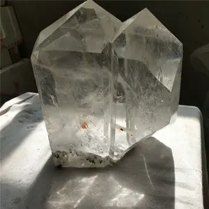 Grands blocs de cristal rock, baguette en cristal de quartz, 30lb