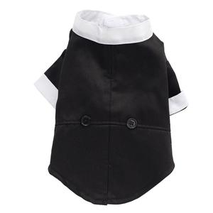 Tuxedo Fashionável para Cães Pequenos com Gravata Preta, Adequado para Teddy Bear, Pomeranian e Schnauzer - Product Image 6