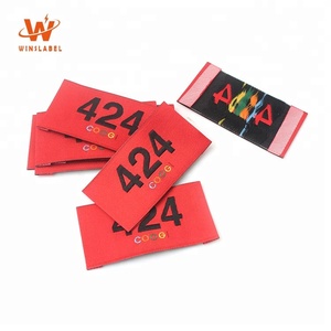 Étiquettes de vêtements personnalisées avec logo de marque privée en gros, étiquettes tissées avec logo personnalisé - Product Image 2