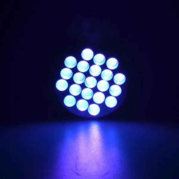 Nhôm Hợp Kim 21 LED 395nm UV LED Flashlight Khẩn Cấp Ngoài Trời Torch Cho Tiền Detector
