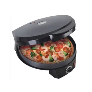 Nicht-stick Beschichtung Pizza Maker Öffnen Für Grill & Bratpfanne, Einstellbare Temperatur