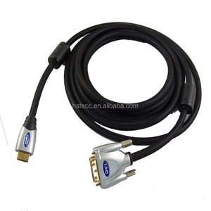 Métal Assemblée M/M Double Lien <span class=keywords><strong>HDMI</strong></span> vers <span class=keywords><strong>DVI</strong></span> Audio Adaptateur - Product Image 2