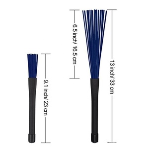 Professionnel coloré batterie bâtons de tambour de jazz <span class=keywords><strong>brosse</strong></span> nylon télescopique tambour <span class=keywords><strong>brosse</strong></span> - Product Image 4