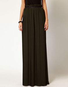 Women Ladies Long <strong>Chiffon</strong> <strong>Skirts</strong> Thigh Split Style Pleated Maxi <strong>Skirts</strong> - Product Image 1