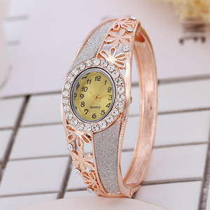Tempestato di diamanti Fiore Delle Signore Del Braccialetto di Argento Fiore <span class=keywords><strong>Orologio</strong></span> Da Polso delle Donne della vigilanza WW100 - Product Image 3