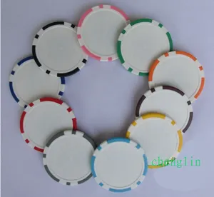 11.5G abs bianco poker chip di commercio all'ingrosso